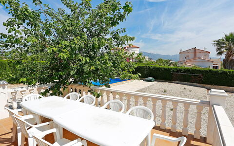 Villa Llobeta: Property, Real Estate, Table, Building, House, Furniture, Apartment, Tree, Room, Resort