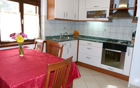 Brodarica 101: Room, Property, Furniture, Kitchen, Building, Cabinetry, Countertop, Interior Design, House, Floor