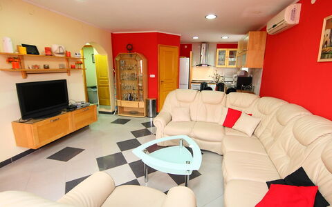 Terracotta: Living Room, Room, Property, Interior Design, Furniture, Red, House, Building, Real Estate, Table