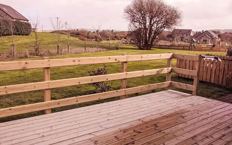 Boardwalk: Cloud, Sky, Plant, Property, Tree, Wood, Fence, Land Lot, Natural Landscape, Road Surface