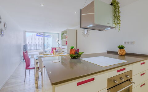 Le Parador: Cabinetry, Furniture, Property, Building, Table, Countertop, Drawer, Chair, Kitchen, Interior Design