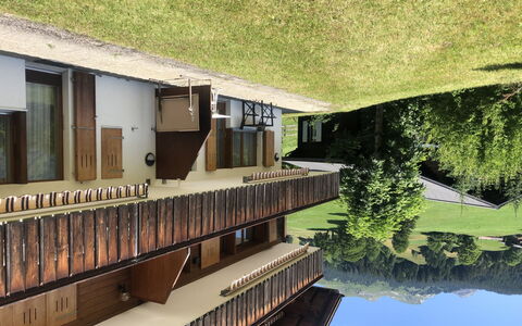 Chalet Sunneblick: Building, Daytime, Property, Plant, Window, House, Water, Architecture, Urban Design, Line
