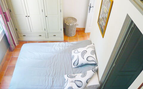 Cavalaire 151: Bedroom, Room, Property, Furniture, Bed, Interior Design, Bed Sheet, Wall, House, Floor