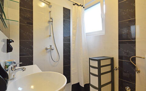 Umag 107: Bathroom, Room, Property, Tile, Interior Design, Floor, Plumbing Fixture, Real Estate, House, Building