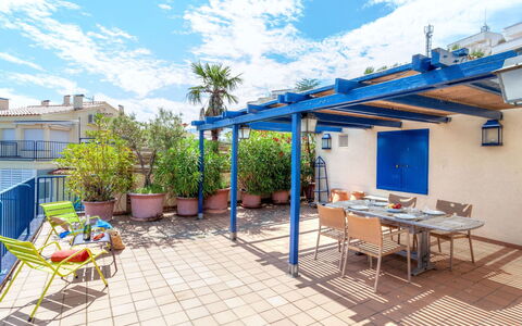 L'Olivar Ii: Cloud, Sky, Table, Furniture, Plant, Flowerpot, Blue, Chair, Azure, Houseplant