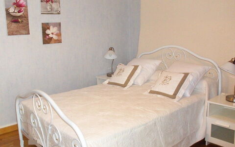 O'Petit Bonheur: Bedroom, Bed, Furniture, Bed Sheet, Room, Property, Bedding, Bed Frame, Wall, Mattress