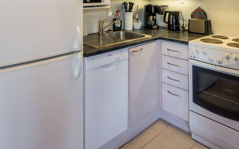 Ruka-Kitkan Kuukkeli: Kitchen Appliance, Kitchen, Countertop, Major Appliance, Kitchen Stove, Kitchen Sink, Home Appliance, Stove, Cabinetry, Interior Design