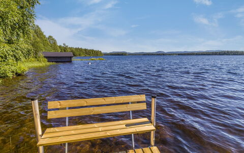 Ruka-Kitkan Kuukkeli: Blue, Water, Body Of Water, Nature, Wood, Natural Landscape, Waterway, Bank, Lake, Watercourse