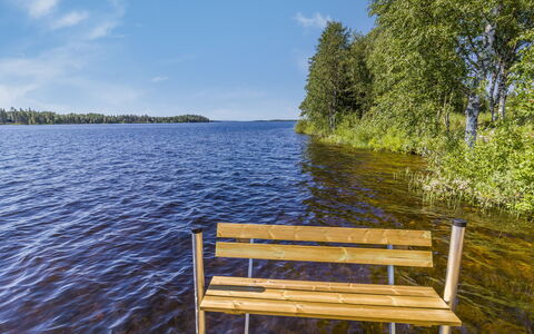 Ruka-Kitkan Käki: Blue, Water, Water Resources, Body Of Water, Nature, Furniture, Natural Landscape, Wood, Waterway, Summer