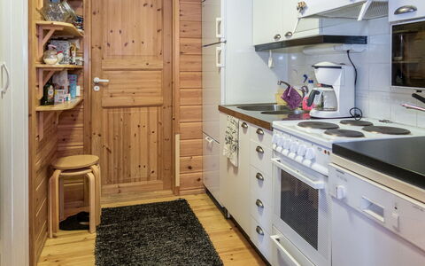 Piilola Nr 1: Flooring, Wood, Major Appliance, Furniture, Cabinetry, Kitchen Appliance, Kitchen, Interior Design, Floor, Countertop