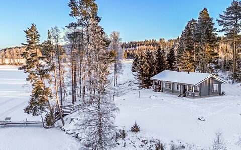 Iltarusko: Snow, Winter, Tree, Branch, Wood, House, Home, Cottage, Roof, Landscape