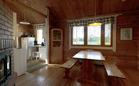 Kuusikumpu: Wood, Snow, Winter, Cottage, Freezing, Home, Log Cabin, Larch, Siding
