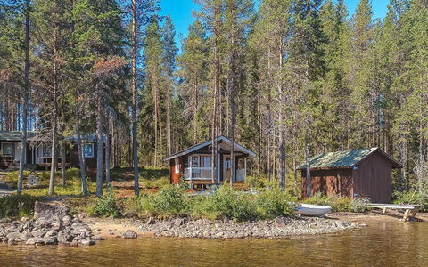Ylikitkajärvi, Kesäkumpu: Wood, Cottage, Log Cabin, Forest, Shed, Garden Buildings, Larch, Woodland, Wood Stain
