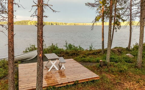 Ylikitkajärvi, Kesäkumpu: Wood, Cottage, Log Cabin, Forest, Shed, Garden Buildings, Larch, Woodland, Wood Stain