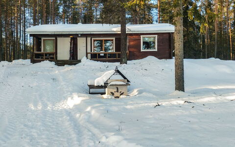 Ylikitkajärvi, Kesäkumpu: Wood, Cottage, Log Cabin, Forest, Shed, Garden Buildings, Larch, Woodland, Wood Stain