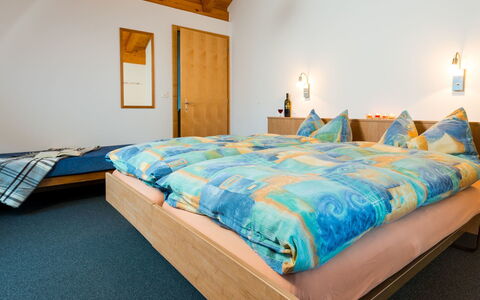 Piccolo: Furniture, Property, Building, Comfort, Azure, Wood, Blue, House, Bed Frame, Textile