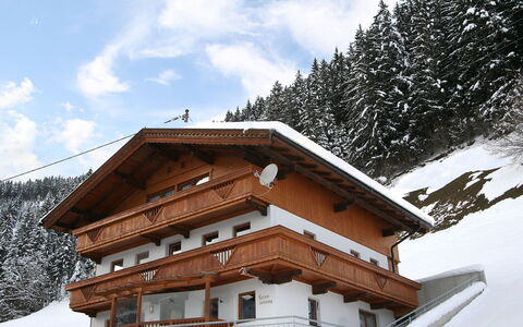 Gruber: Sky, Cloud, Building, Snow, Window, House, Wood, Slope, World, Tree