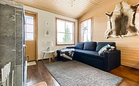 Länsirinne C 12: Furniture, Flooring, Interior Design, Floor, Couch, Wood, Living Room, Wood Flooring, Ceiling, Room