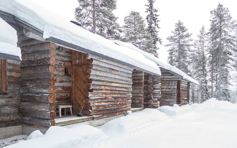 Saukkokumpu 3: Winter, Snow, Wood, Freezing, Roof, Cottage, Log Cabin, Slope, Larch