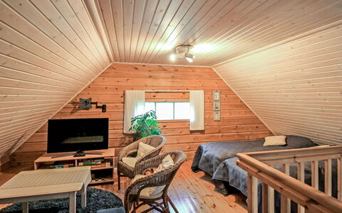 Marjatan Mökki: Wood, Cottage, Log Cabin, Forest, Shed, Garden Buildings, Larch, Woodland, Wood Stain
