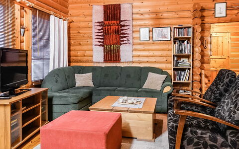 Villemi: Furniture, Wood, Home, Interior Design, Ceiling, Floor, Cottage, Log Cabin, Living Room, Couch