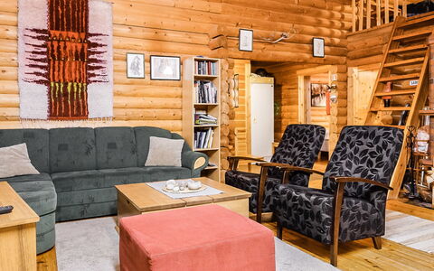 Villemi: Wood, Furniture, Home, Cottage, Ceiling, Interior Design, Floor, Log Cabin, Room, Living Room