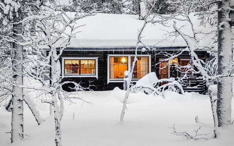 Villemi: Snow, Winter, Wood, Branch, Cottage, Home, House, Freezing, Twig, Log Cabin