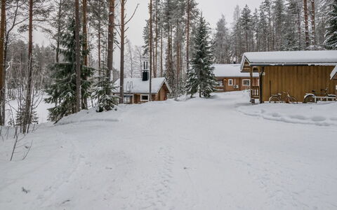 Salmensuu: Wood, Snow, Winter, Cottage, Freezing, Home, Log Cabin, Larch, Siding