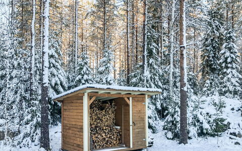 Inkeri: Wood, Snow, Winter, Cottage, Freezing, Home, Log Cabin, Larch, Siding