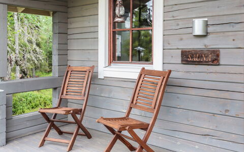 Rukan Taikavuosselin Helmi 8 B: Wood, Cottage, Log Cabin, Forest, Shed, Garden Buildings, Larch, Woodland, Wood Stain