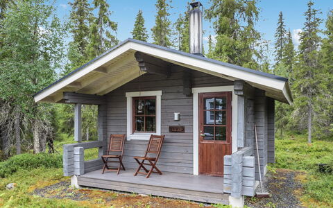 Rukan Taikavuosselin Helmi 8 B: Wood, Cottage, Log Cabin, Forest, Shed, Garden Buildings, Larch, Woodland, Wood Stain