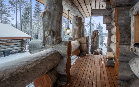 Karhulinna: Wood, Cottage, Log Cabin, Forest, Shed, Garden Buildings, Larch, Woodland, Wood Stain