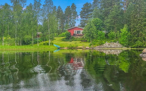 Ellilä: Water, Green, Tree, Nature, Natural Landscape, House, Bank, Summer, Cottage