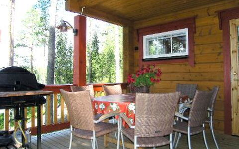 Puolukka: Furniture, Wood, Chair, Interior Design, Table, Flooring, Wood Stain, Floor, Porch, Ceiling