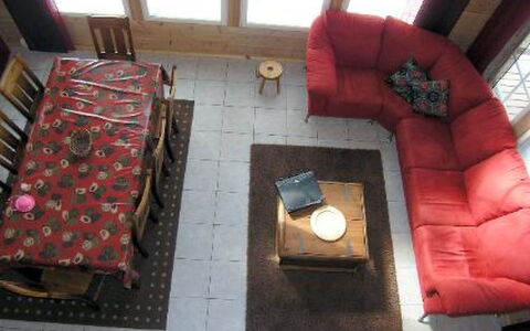 Puolukka: Furniture, Couch, Flooring, Floor, Wood, Interior Design, Living Room, Room, Lighting