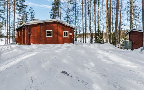 2233.: Wood, Snow, Winter, Cottage, Freezing, Home, Log Cabin, Larch, Siding