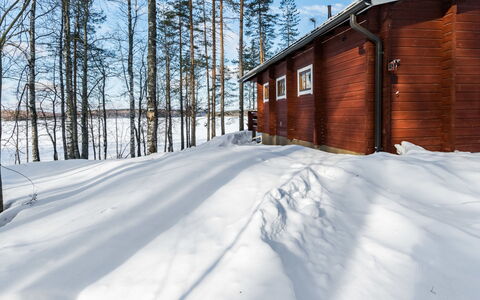 2233.: Wood, Snow, Winter, Cottage, Freezing, Home, Log Cabin, Larch, Siding