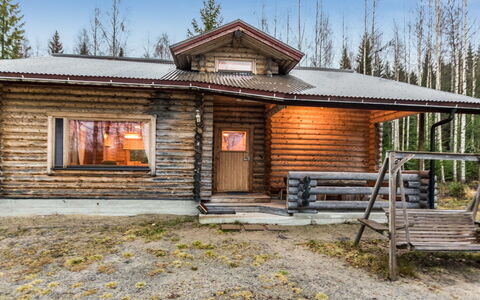 Heporanta: Wood, Snow, Winter, Cottage, Freezing, Home, Log Cabin, Larch, Siding