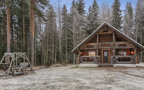 Aurinkoniemi: Wood, Snow, Winter, Cottage, Freezing, Home, Log Cabin, Larch, Siding