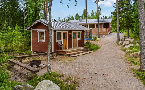 Kaakonnokka: Wood, Cottage, Log Cabin, Forest, Shed, Garden Buildings, Larch, Woodland, Wood Stain