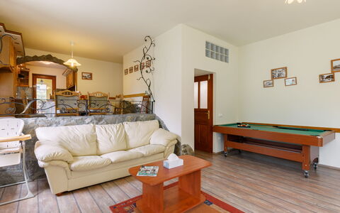 Albizia: Furniture, Table, Picture Frame, Property, Couch, Wood, Lighting, Orange, Interior Design, Building