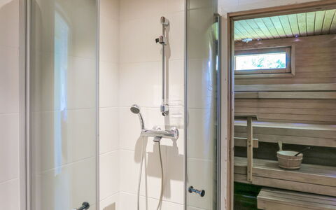 Suvela: Flooring, Wood, Bathroom, Plumbing Fixture, Interior Design, Floor, Plumbing, Ceiling, Tap, Room