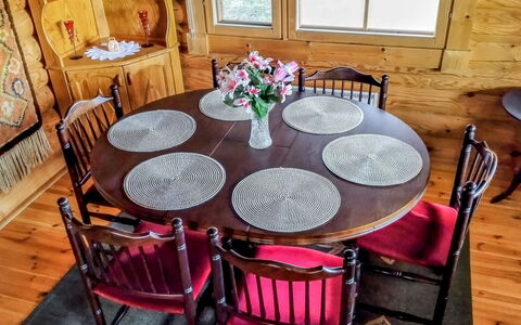 Erätorsa: Furniture, Table, Wood, Dining Room, Flooring, Chair, Interior Design, Floor, Kitchen & Dining Room Table, Brown