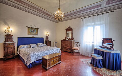 Villa Buonaparte: Bedroom, Room, Furniture, Property, Bed, Bed Sheet, Building, Interior Design, Bed Frame, Floor