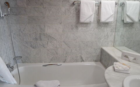 Villars 783: Bathroom, Tile, Room, Property, Wall, Bathtub, Plumbing Fixture, Floor, Interior Design, Architecture