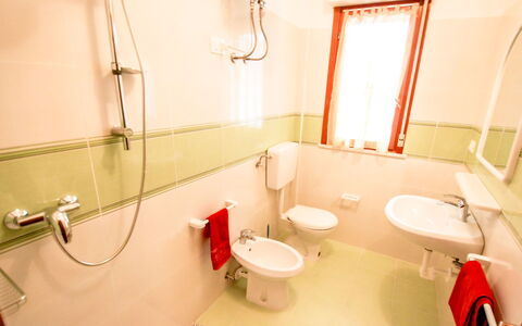 Valbella: Bathroom, Room, Property, Interior Design, Tap, Building, House, Plumbing Fixture, Bathtub, Floor