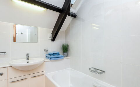 Thrift Cottage: Bathroom, Property, Room, Tap, Interior Design, House, Ceiling, Wall, Tile, Real Estate
