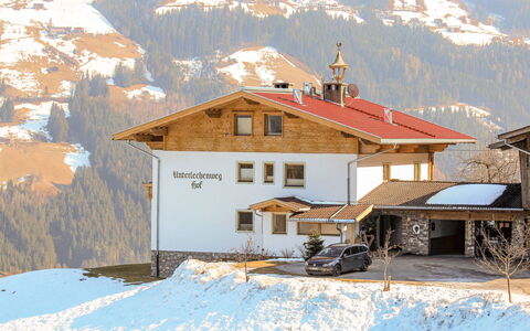 Aschau im Zillertal 320: Snow, Building, Mountain, Property, Window, White, Azure, House, Slope, Cottage