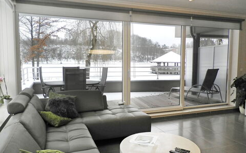 Les Terrasses du Lac: Furniture, Living Room, Room, Property, Interior Design, Building, Couch, House, Shade, Coffee Table