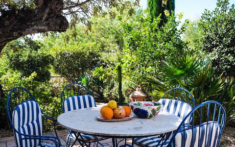 Mirada al Sol: Property, Backyard, Tree, Real Estate, Furniture, Patio, Table, Yard, House, Garden
